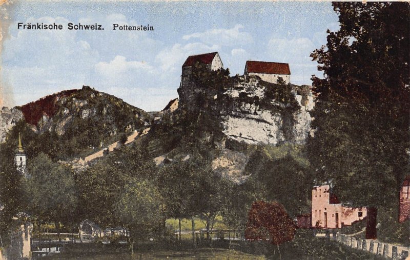 A231 Germany Fraenkische Schweiz Pottenstein vintage postcard