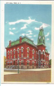 Troy, NY - City Hall (Tichnor)