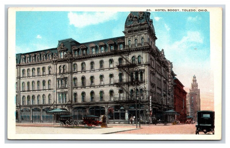 Hotel Boody  Toledo Ohio OH UNP Unused WB Postcard H22