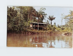 Postcard The lodge on the Comté river, France