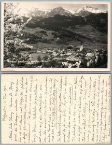 THERMALBAD HOFGASTEIN AUSTRIA 1932 VINTAGE REAL PHOTO POSTCARD RPPC