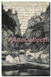 Old Postcard Col Des Roches Frontiere Franco-Suisse