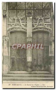 Old Postcard Mortagne The church Portal