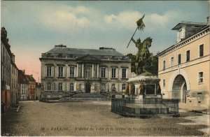 CPA FALAISE - L'Hotel de Ville et la Statue de Guillaume (140823)