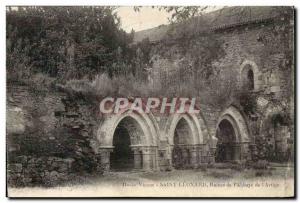 St leonard Old Postcard Ruins of the & # & # 39abbaye of 39artige