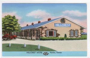 Hillcrest Motel US 36 Norton Kansas postcard