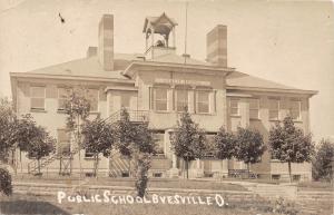 E69/ Byesville Ohio RPPC Postcard Guernsey Co c1910 Public School