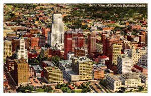 Postcard AERIAL VIEW SCENE Memphis Tennessee TN AR6385