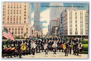 c1940's The Famous Kiltie Band At Civic Center Oklahoma City OK Drums Postcard