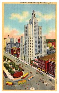 Postcard BUILDING SCENE Providence Rhode Island RI AR1007