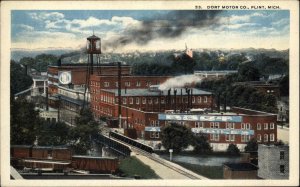 Flint Michigan MI Dort Motor Car Co Factory c1920 Postcard