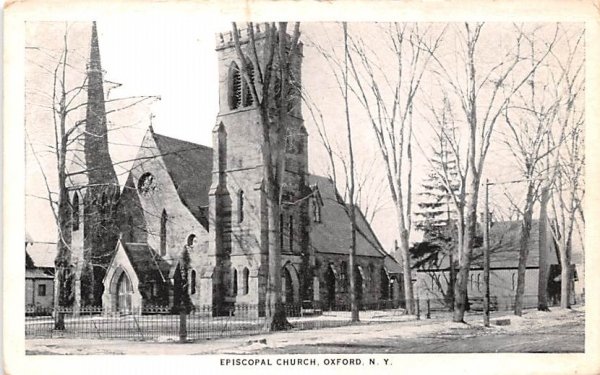 Episcopal Church Oxford, New York Postcard