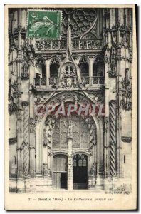 Old Postcard The cathedral Senlis