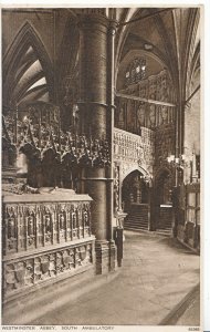 London Postcard - Westminster Abbey - South Ambulatory   XX860