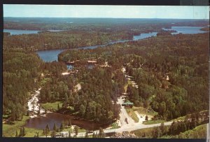 Ontario KENORA Aerial RUSHING RIVER PROVINCIAL PARK Hwy 71 - Chrome 1950-1970s