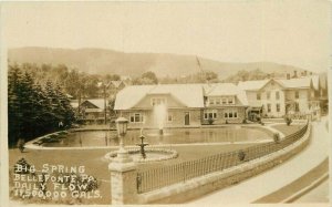 Bellefonte Pennsylvania Big Spring Daily Flows 1920s RPPC Photo Postcard 21-7259