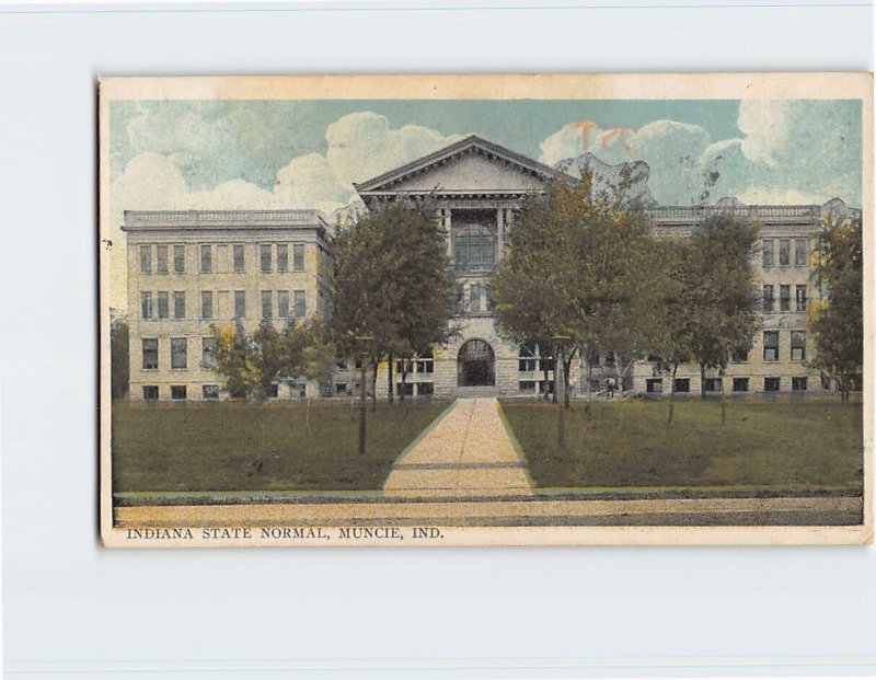 Postcard Indiana State Normal, Muncie, Indiana