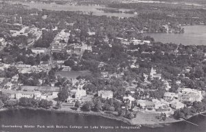 Florida Aerial View Overlooking Winter Park With Rollins College On Lake Virg...