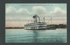 1908 PPC Passenger Boat On Miss Clinton Ia