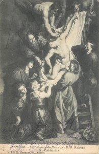 Fine art postcard Anvers P.P. Rubens descent of the cross