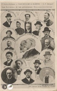 1918 Vintage Postcard Portraits of the Authors and Collators of Pantheons of War