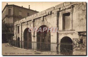 Postcard Old Nimes La Porte Auguste