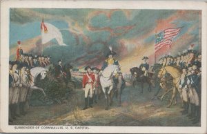 Postcard Military Surrender of Cornwallis US Capitol