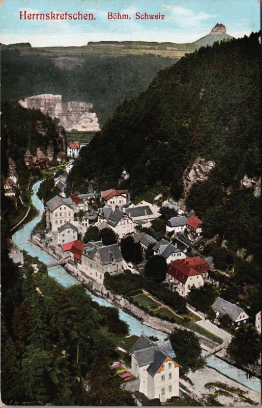 Czech Republic Hrensko, Herrnskretschen Böhm Schweiz, Hřensko Postcard C127