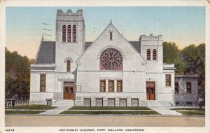 J80/ Fort Collins Colorado Postcard c1910 Methodist Church 276