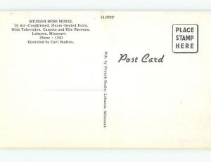 Unused Pre-1980 MOTEL SCENE Lebanon Missouri MO hk0525-25