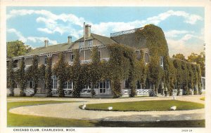 H40/ Charlevoix Michigan Postcard c1920 Chicago Club Building 5