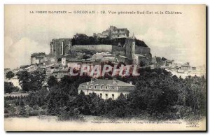 Old Postcard Grignan General South East View and Chateau