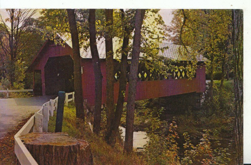 America Postcard - Creamery Bridge - Whetstone Brook, Brattleboro Vermont 17481A