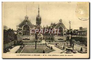 Old Postcard The Benedictine Fecamp Vue Generale jack Square