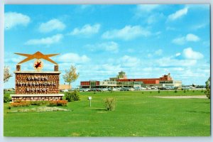 c1960 Gander Newfoundland Canada Postcard International Airport Exterior View
