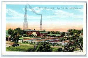 c1920's Show Gardens Henry Field Seed Co. Shenandoah Iowa IA Unposted Postcard