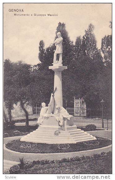 Monumento A Giuseppe Mazzini, Genova (Liguria), Italy, 1900-1910s