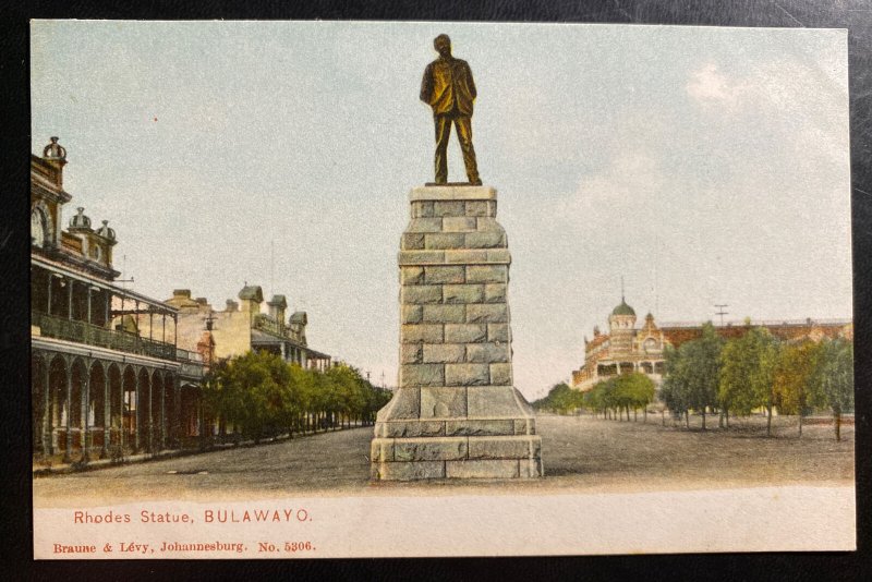 Mint Southern Rhodesia Color Picture Postcard Rhodes Statue Bulawayo