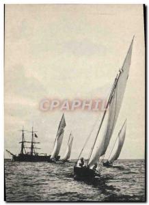 Postcard Old Boat Sailboat regatta Arcachon