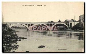 Old Postcard Romans Vue Generale and Two Bridges