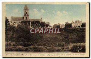 Old Postcard St Florent the Old On the Coteau L & # 39Eglise City Hall and Ch...