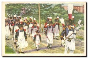 Folklore Belgian picture Cote d & # 39or Walcourt the military march of Notre...