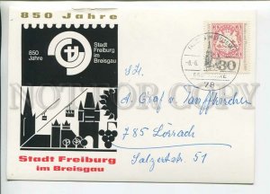 449607 GERMANY 1970 Stadt Freiburg anniversary special cancellation postcard