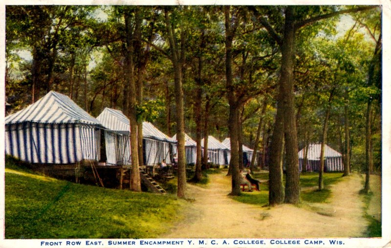 College Camp, Wisconsin - Summer Encampment Y.M.C.A. College - in 1930