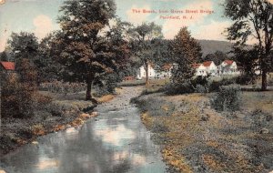 Plainfield New Jersey The Brook from Grove St Bridge Vintage Postcard AA72003