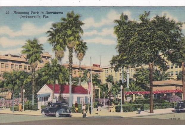 Florida Jacksonville Hemming Park Downtown Curteich