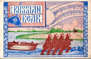 Old Russian Bear Restaurant Lonya Kalbouss Orchestra New York  Postcard DB