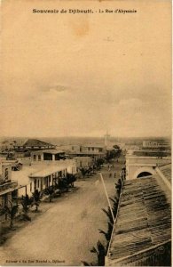 CPA AK Djibouti- La Rue d'Abyssinie SOMALIA (831145)