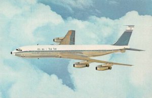 Elal Israel Airlines Boeing 707 Airplane Vintage Postcard AA10558