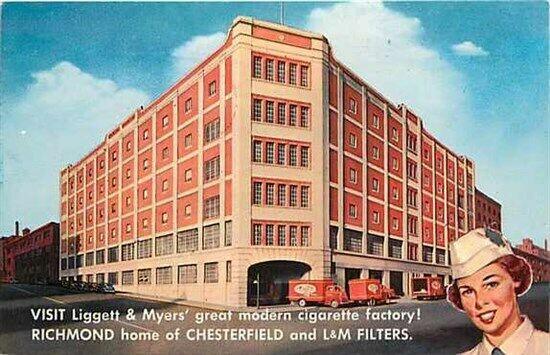 VA, Richmond, Virginia, Liggett & Myers, Cigarette Factory, Colourpicture P15887